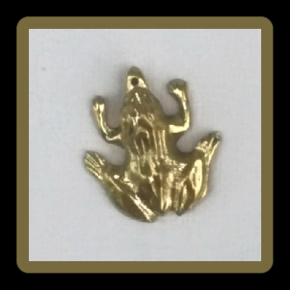 Creation Nepal Other - NEW ~ Frog Minature Brass Figurine, 3cm x 2.5cm & 20gms ~ Handmade in Nepal.
